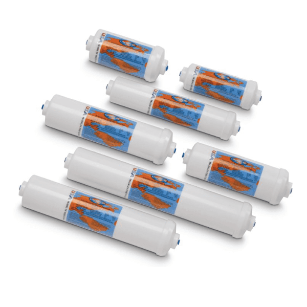 Inline replacement filter cartridges