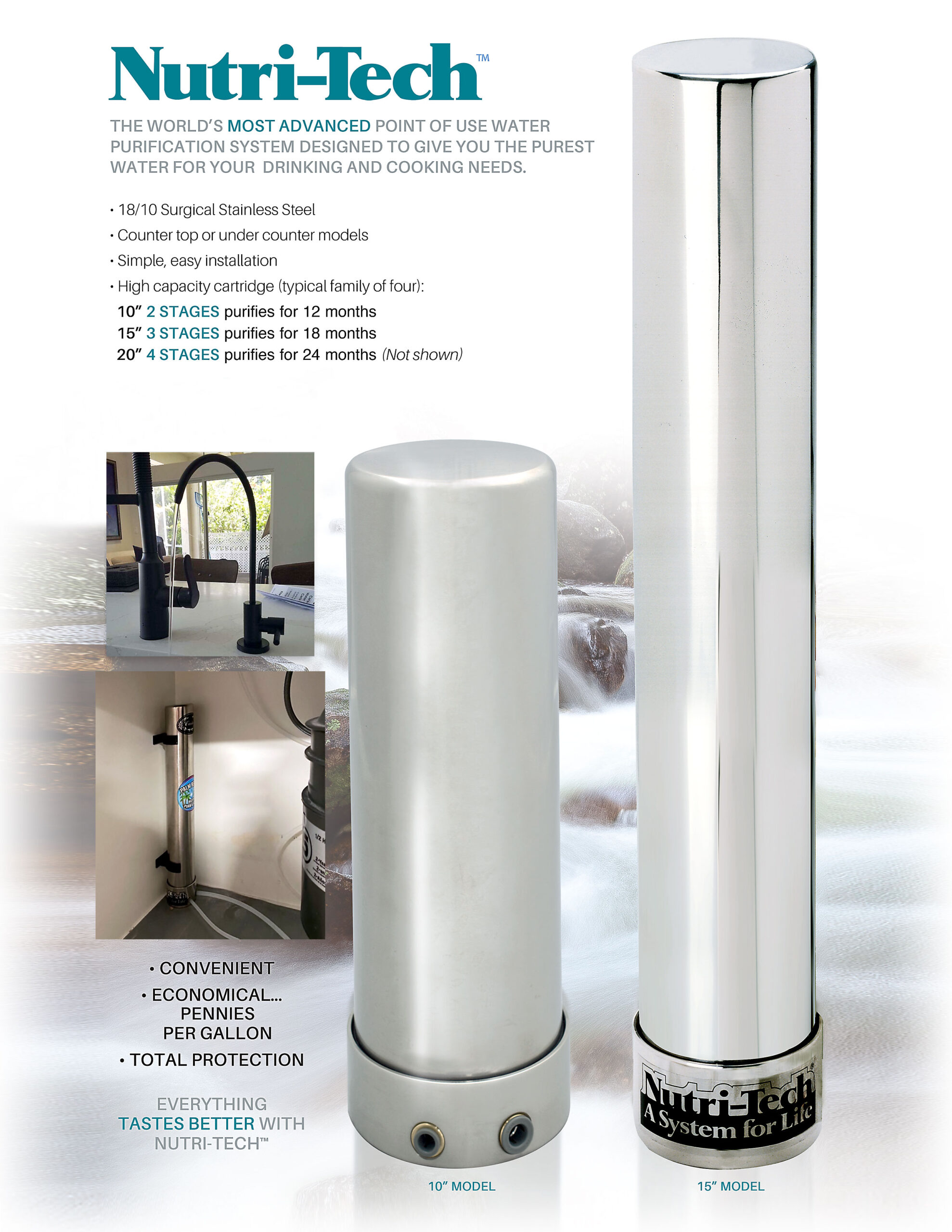 10 and 15 inch sediment and carbon filters